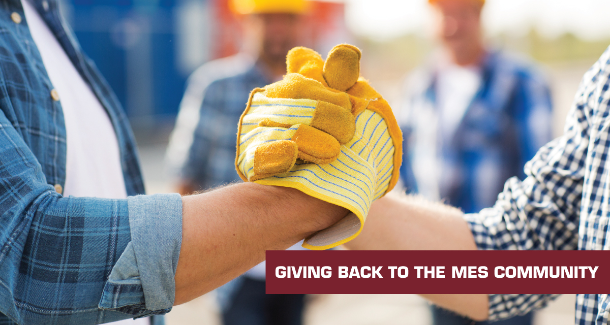 Giving back to the MES community