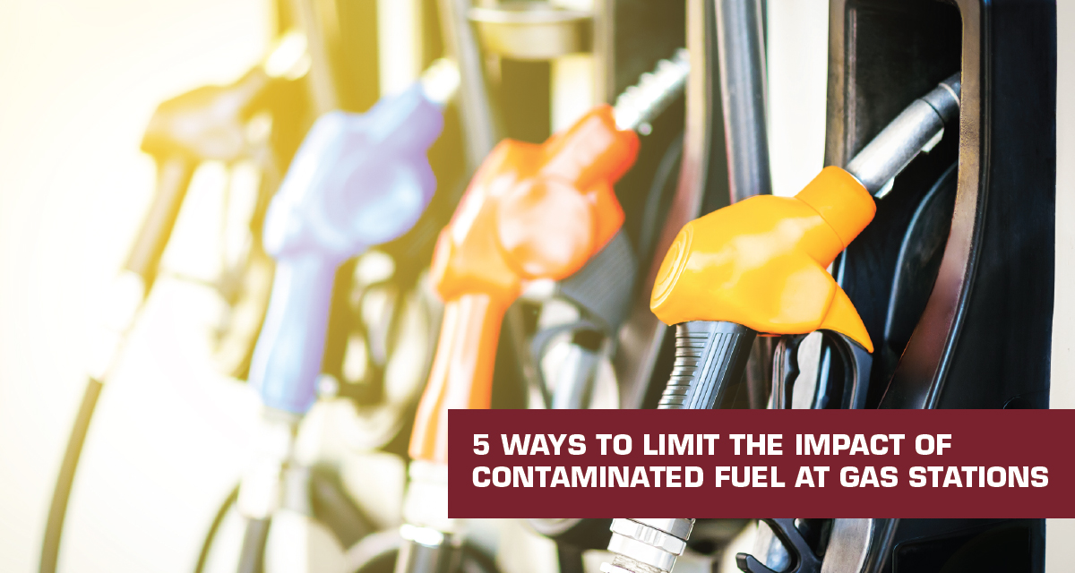 Gas pumps with contaminated fuel